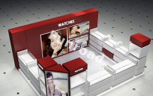 How to use the display cabinet to improve the sales of cosmetics?