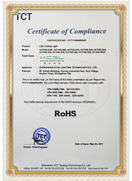 TCT Certification of Compliance