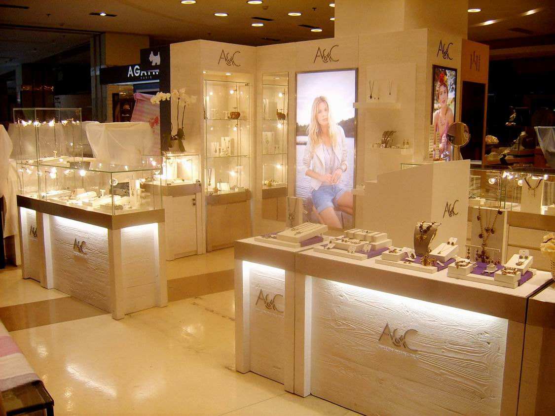 Guangzhou tianmen jewelry display counter orders customers