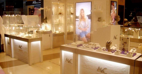 Guangzhou tianmen jewelry display counter orders customers