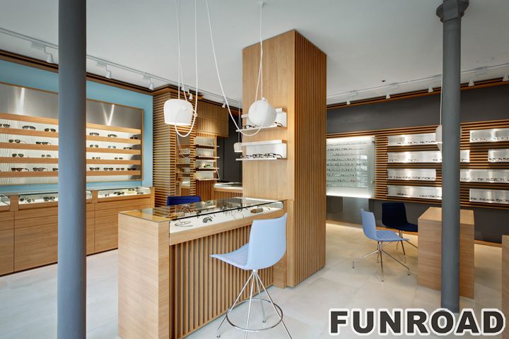 Brand Store Interior Design with Wood Display Showcase | Funroadisplay