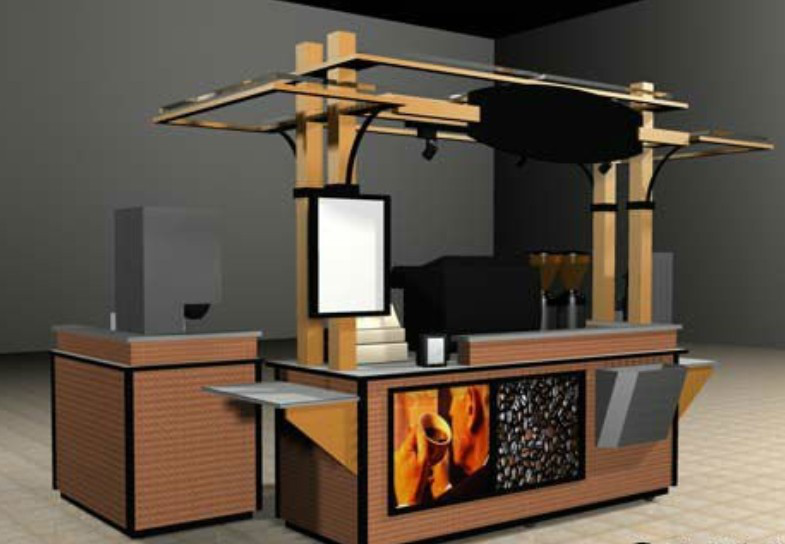 New Design Food & Beverage Kiosk for Shopping Mall Decor Funroadisplay