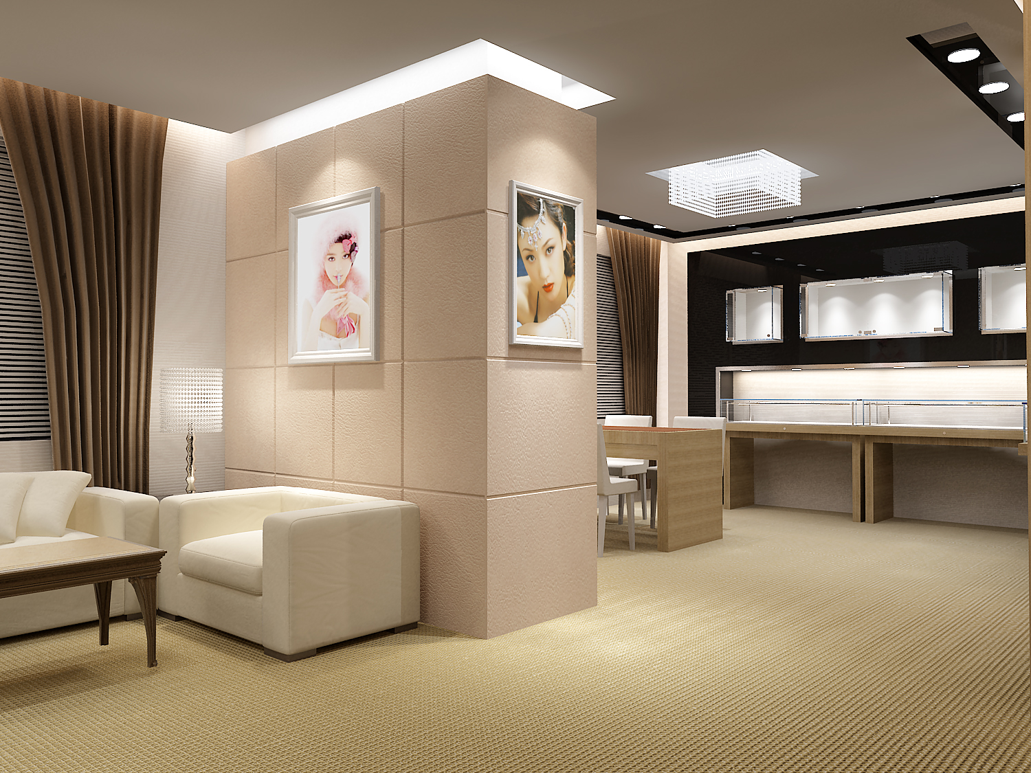 Luxury Brand Jewelry Store Display Showcase Funroadisplay