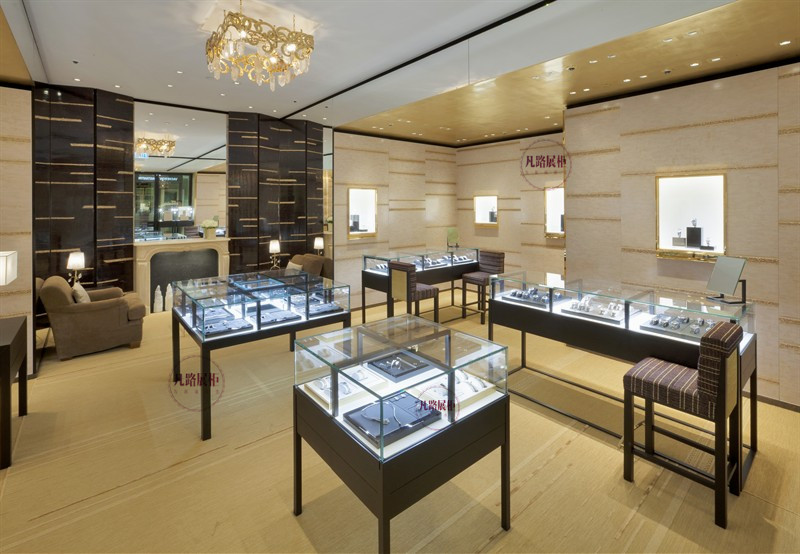 Square jewelry store display renderings