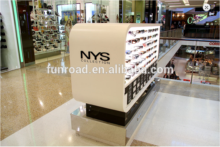 Customized Wooden Optical Display Counter for Brand Sunglasses Store ...