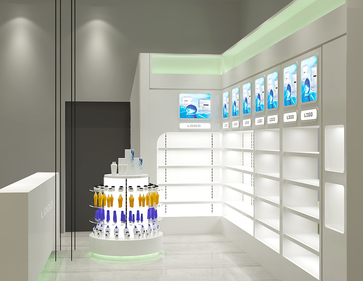 Pharmacy store furniture with pharmacy display rack