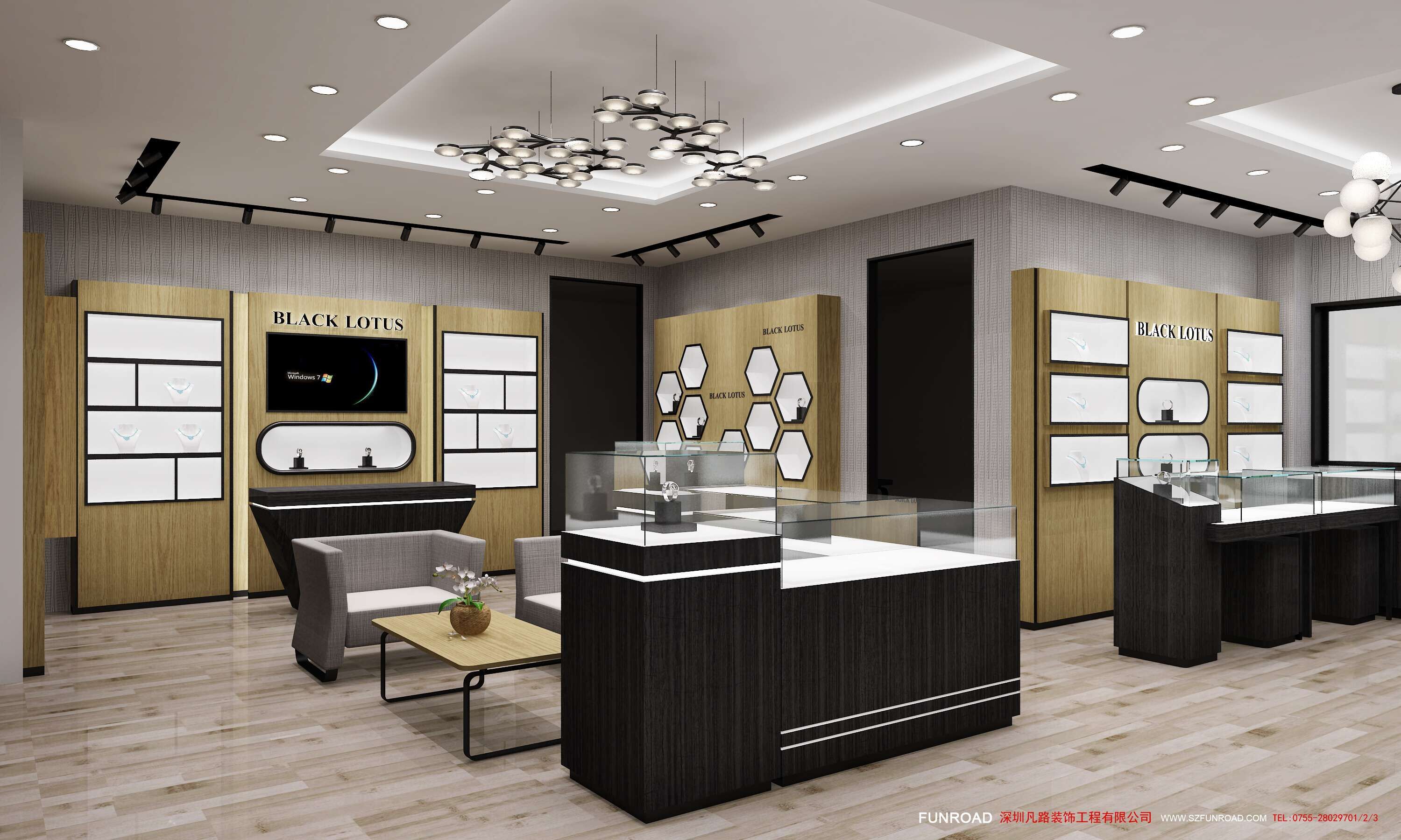 Wooden Jewelry Display with Glass Case for Sale Funroadisplay