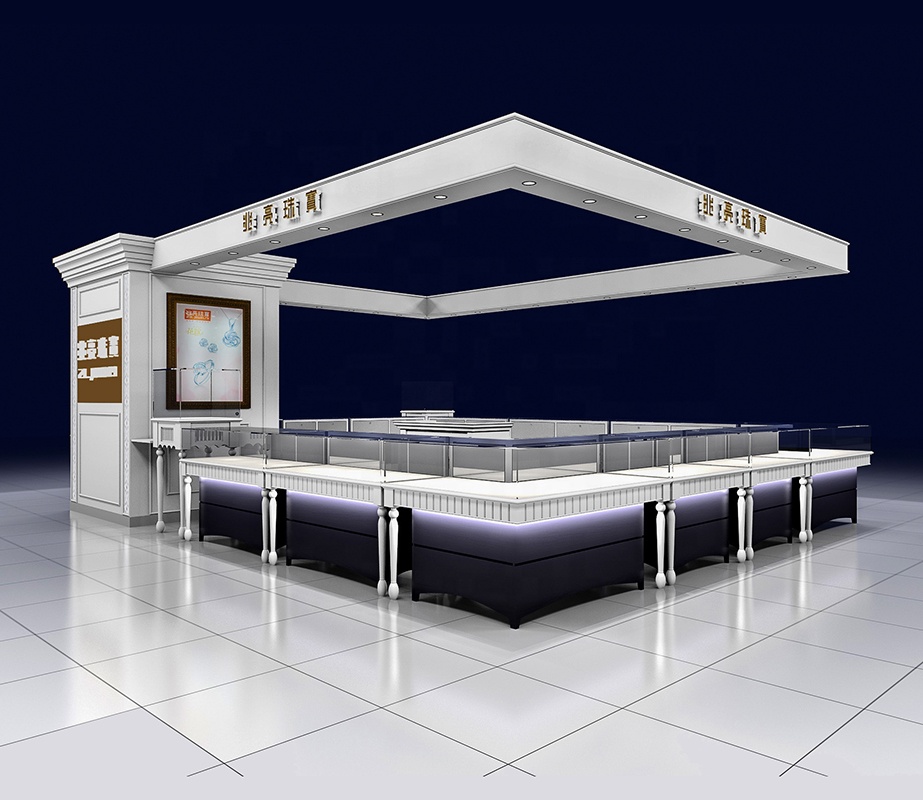 Luxury Retail Jewelry Kiosk In Mall Funroadisplay