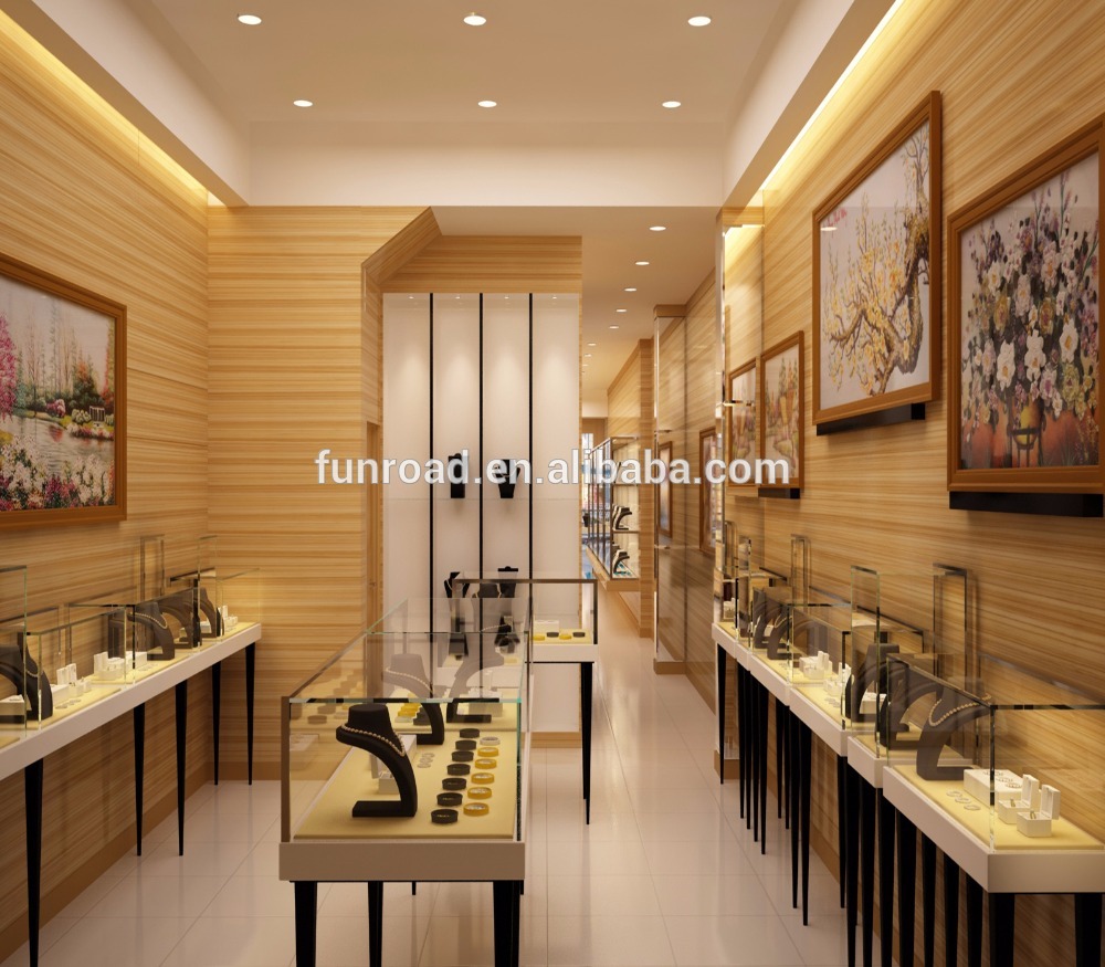 Best Modern Jewellery Shop Furniture Design with Glass Showcase