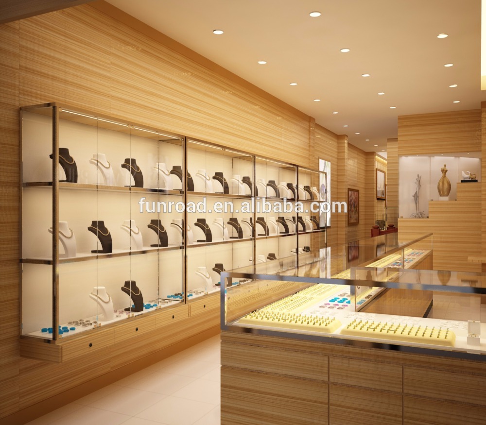Best Modern Jewellery Shop Furniture Design with Glass Showcase