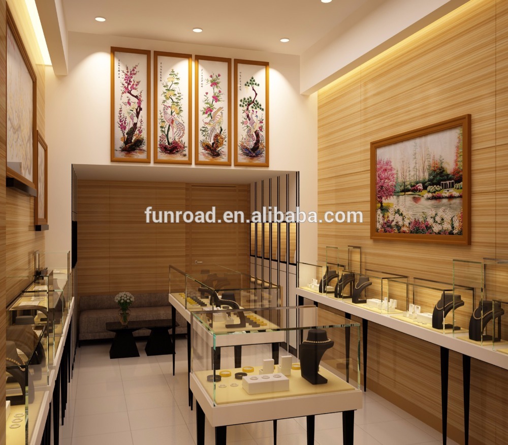 Best Modern Jewellery Shop Furniture Design with Glass Showcase