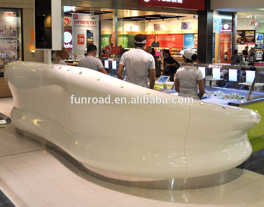Retail Customized Interior Design Food Counter Bar and Cabinet