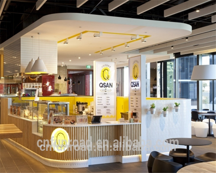 Retail Custom Fast Food Display Showcase with LED Light Funroadisplay