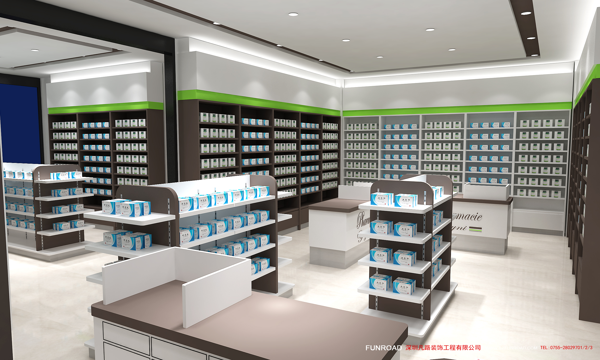 Best Sale Pharmacy Showcase Counter for Retail Drugstore Display