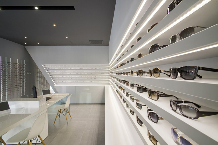 Whole Optical Shop Interior Design Sunglass Display Rack