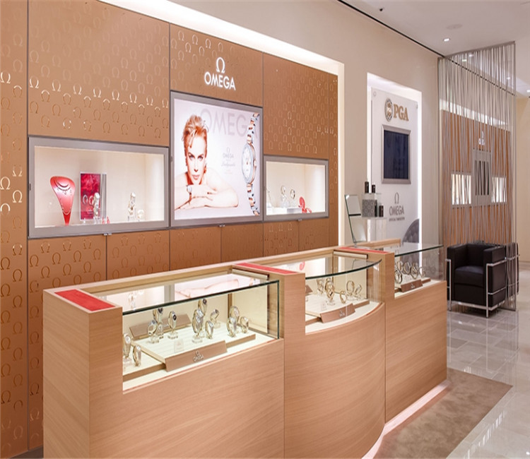 Hot sale jewelry floor display stands jewellery store furniture