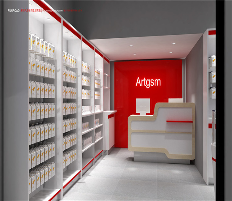 Customized cell phone store design