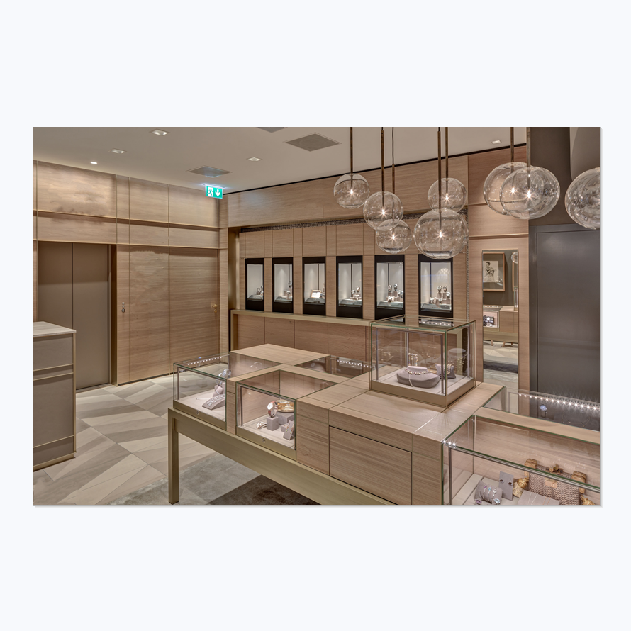 Custom Wooden Glasses Counter Cabinet Design Modern Jewelry Shop Mall ...