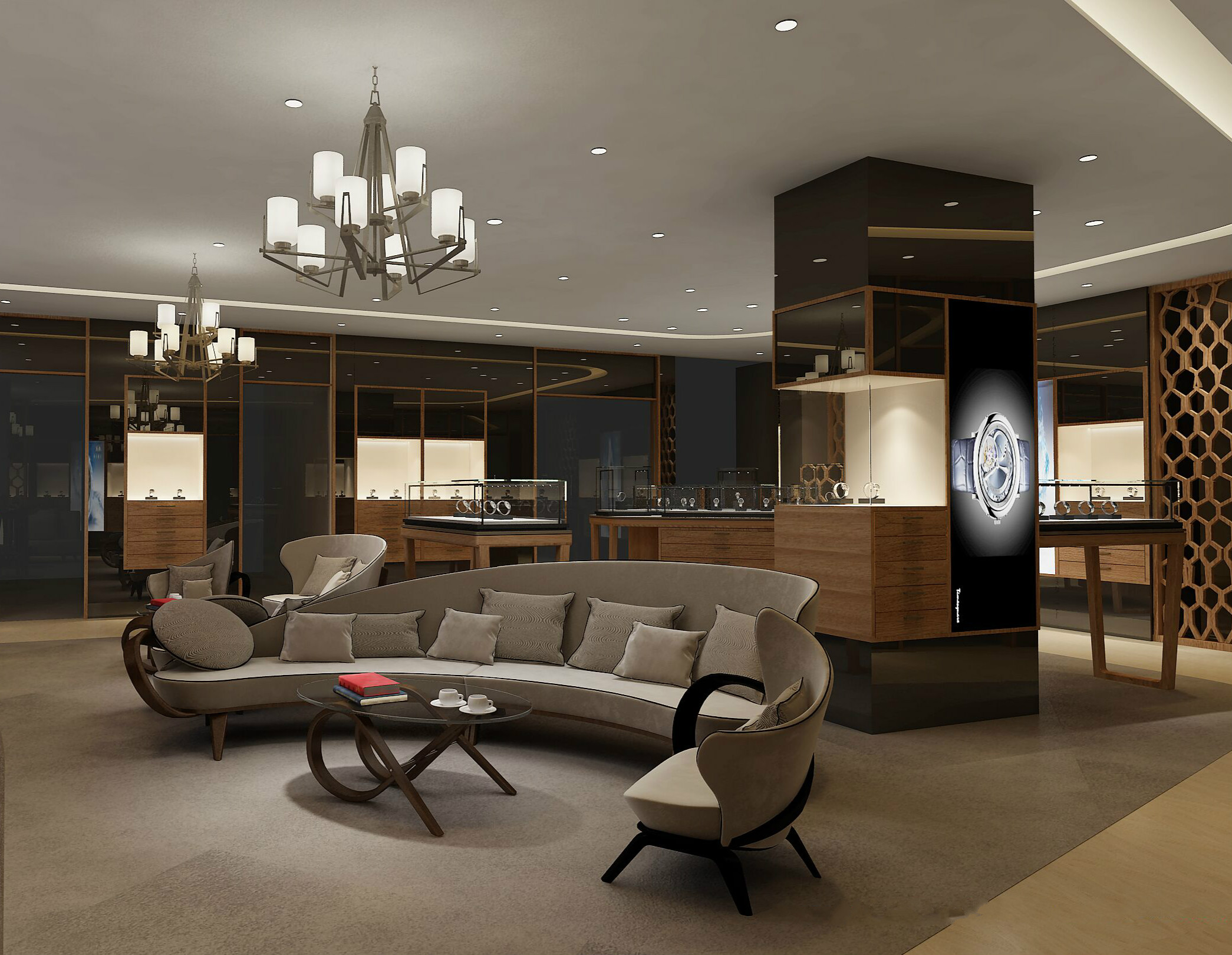 Latest Watch Display Showcase for Luxury Brand Store Decor | Funroadisplay