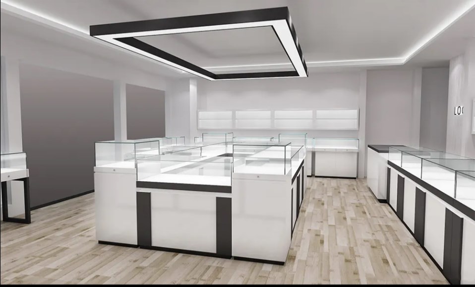High -End Best Selling Custom Jewelry Shop Interior Design Display Counter