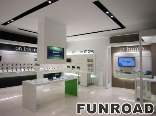 Stylish Cell Phone Display Showcase for Retail Phone Store Decor