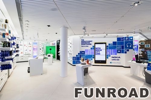 Quality Cell Phone Display Showcase for Retail Flagship Store Decor