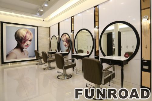 Wholesale Hair Salon Display Cabinet for Barber Shop Decor