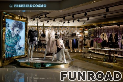 High Quality New Showcase Cabinet for Clothing Store Decoration
