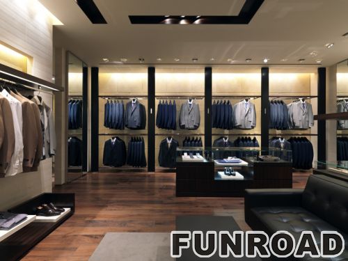 Customized Clothing Showcase for Business Man Clothing Shop Display | Funroadisplay