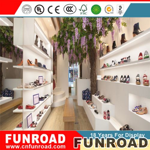 Customized Acrylic Display Showcase for Brand Shoes Store Design