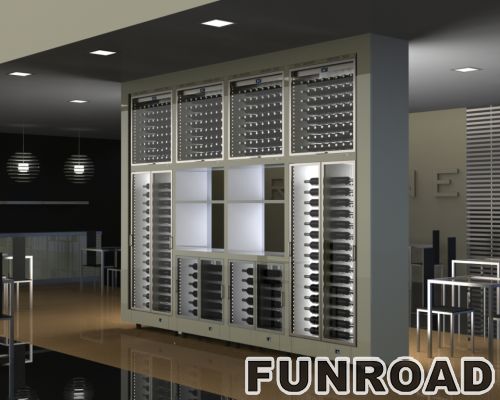 Wooden Wine Display Counter for Wine Store Decoration