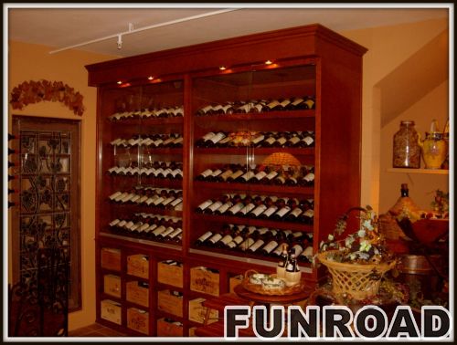 Wooden Wine Display Cabinet for Wine Store Decoration