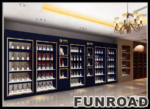 Large Scale Wine Display Ark for Wine Shop Store Design