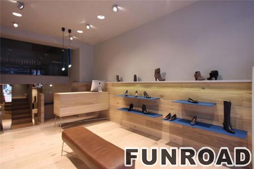 Fashion Shoes Display Showcase with LED Light for Brand Store Decor