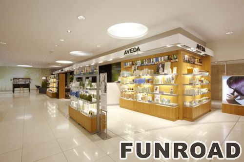 Wooden New Cosmetic Display Showcase for Beauty Store Design | Funroadisplay