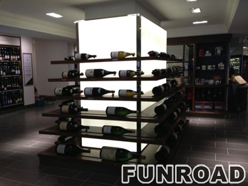 Customized Wine Display Showcase for Wine Store Interior Design
