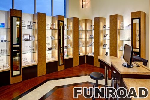 Brand Optical Display Showcase for Sunglass Store Design