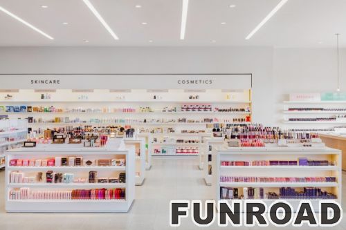 Customized Fashion Showcase Shelf for Cosmetic Display Kiosk