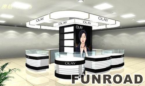 Modern Cosmetic Display Showcase with LED for Shop Decor