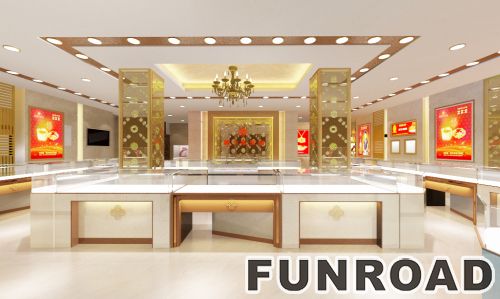 New Design Display Kiosk for Jewelry Brand Store Furniture