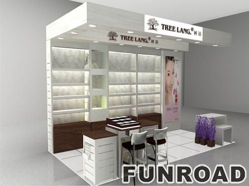 Elegant perfume display showcase / lipstick cosmetic kiosk