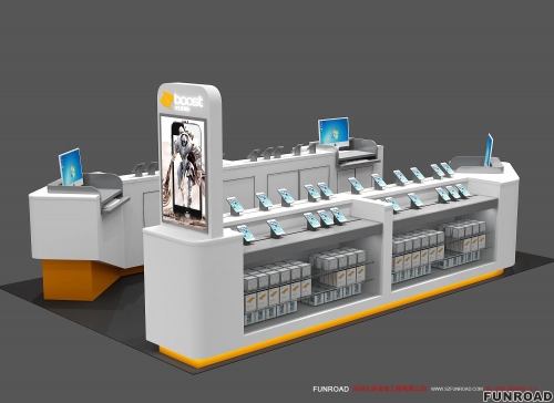 Cellphone kiosk made of MDF / plywood
