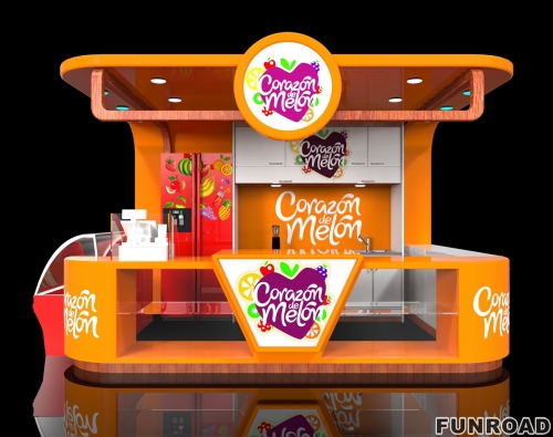 Customized Beverage Kiosk for Juice/Coffee Shop Display