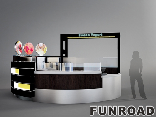 Fast Food Kiosk Counter for Shopping Mall Decoration