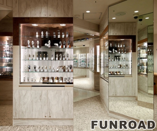  Latest design luxury watch shop showcase