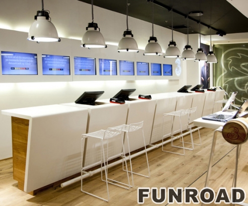 Mobile Phone Display Counter Shop Table Design