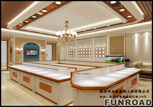 Luxury jewelry store showcase Interior designs