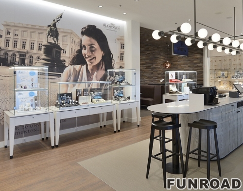 luxury jewelry displays for store interior design