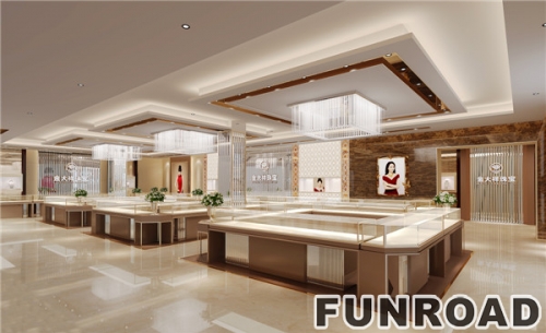 New Style jewelry shop interior design and jewellery counter