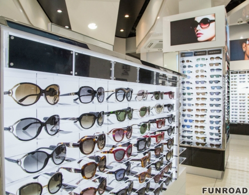 Fashion Wooden Optical Display Showcase for Sunglass Store Display